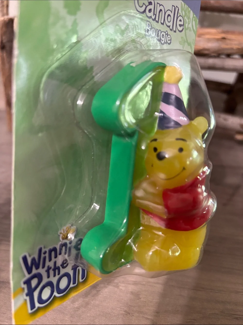 NOS Vintage Disney Hallmark Party Express Winnie The Pooh 1st Birthday Candle